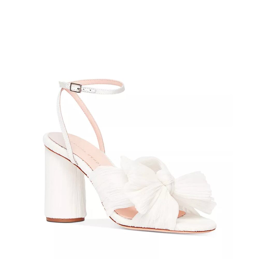 Loeffler Randall Women's Camellia Bow High Heel Sandals Peal 9.5
